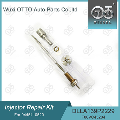 0445110520 Bosch Injektor Reparatur-Kit mit Düse DLLA139P2229 und Ventil F00VC45204