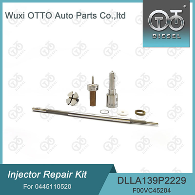 0445110520 Bosch Injektor Reparatur-Kit mit Düse DLLA139P2229 und Ventil F00VC45204