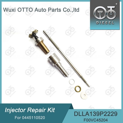 0445110520 Bosch Injektor Reparatur-Kit mit Düse DLLA139P2229 und Ventil F00VC45204