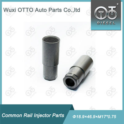 Hochgeschwindigkeits-Stahl Diesel-Brennstoff-Injektor Düse Kappe Nuss Größe Φ18.9 × 46.9 × M17 * 0.75 für Piezo-Injektor mit Plastikbeutel in Papierbox Verpackung